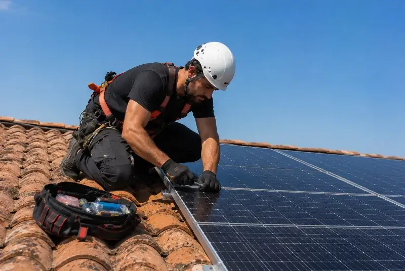 Maintenance et monitoring de panneaux solaires à la Jaudonnière