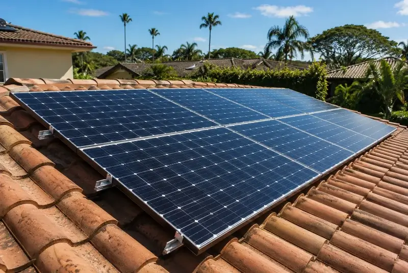 Installation de panneaux solaires à la Jaudonnière
